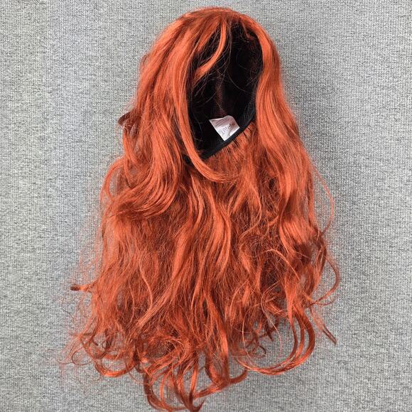 SPIRIT HALLOWEEN SILVER SCREEN SENSATION RED WIG – LONG MERMAID HAIR, ONE SIZE - Picture 4 of 7
